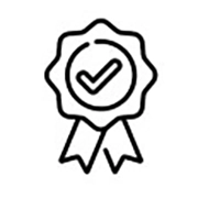 Ikona odznaki jakości z symbolem zatwierdzenia